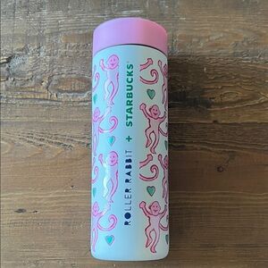 Roller Rabbit Pink Travel Tumbler